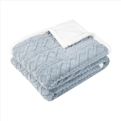 Paco Home Kuscheldecke Flauschig Decke Sofa Sherpa Sofaüberwurf Couchdecke Wohndecke Wohnzimmerdecke Wendbar Skandi, Farbe:Grau 2, Größe:200x240cm