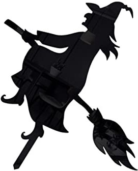 BESPORTBLE Halloween Hexen Gartenstecker Aus Acryl Gruselige Deko Für Halloween Im Freien Wetterfest Und Stabil Für Gartenlandschaftsgestaltung Und Kinderattraktion