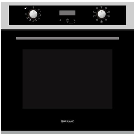 GASLAND ES609321DGB Horno empotrable, horno autárquico, horno eléctrico con 9 funciones, 70L, triple acristalamiento, horno con carro, cajón telescópico, calor giratorio, aire caliente