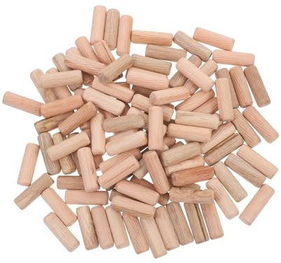 KICHOUSE 100pezzi Dowel Legno Bastoni Per Falegnameria Facile Da Installare Supporto Versatile Per Mobili e Creazioni Fai Te