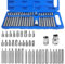40 Pièces Hexagonal Douille Torx Kit, Professionnel Douille Torx Male avec Coffret Douille Torx, D'entraînement Adaptateur 3/8 1/2 Pouces, pour la Réparation Automobile