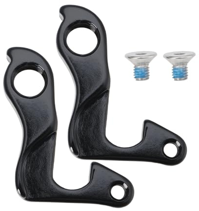Create idea 2 Stück Fahrrad-Endhaken CC177 Aluminiumlegierung Schaltauge Schaltwerkaufhänger Mechanische Schalthaken für das Hinterrad Kompatibel mit ORBEA-Fahrrädern Schwarz