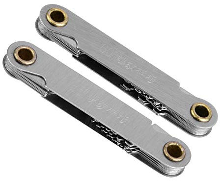 Calibro per Viti con Misuratore di Passo della Filettatura in Acciaio Inossidabile Imperiale 55° Metrico 60°, Robusto e Pratico, Set 2 Pezzi per la Misurazione della