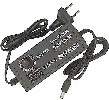 Housoutil 60w Fuente De Alimentación con Atenuación para Tira De Luces Led Ajustable Adaptador De Corriente para Pantalla Digital Uso Interiores