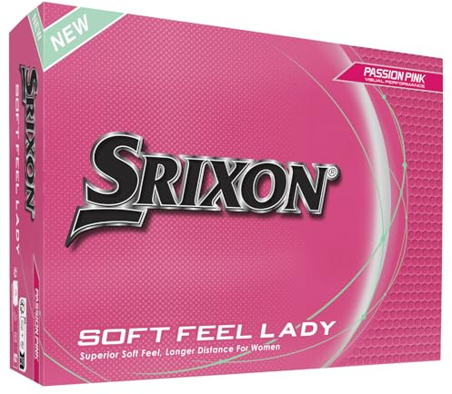 Srixon Soft Feel Lady golfbollar, (passion pink) rosa