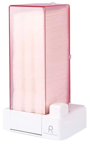 Bnnlqpsttg Distributeur Automatique de Cotons, Organisateur de Cosmétiques Anti-Poussière pour Lingettes de Maquillage et D'Ongles, Type Presse, Non Pelucheux
