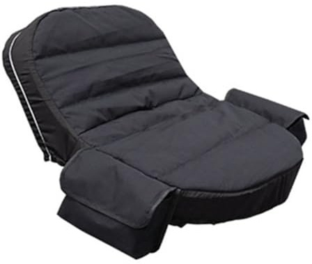 Funda de asiento para cortacésped de equitación, impermeable, ajustable, resistente al viento, para tractor, cuatrimotos y equipos de jardín, fácil de limpiar (negro)