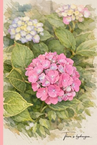 Elegant Watercolour Hydrangea: Journal, Notebook, Diary