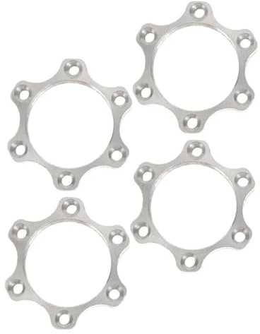 DOITOOL 4pcs Cycling Disc Brake Pad Flange Adapter Aluminum Alloy 6-bolt Base Structure Lightweight Silver Rear Disc Brake Adapter for Extended Rides and Diverse Cycling Needs