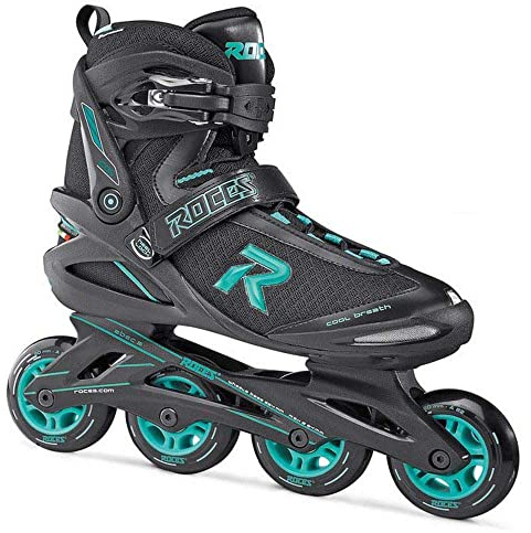 Roces Damen Inliner Icon, Black/Aqua, 41, 400822-001