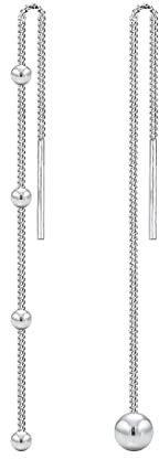 Elli Ohrringe Damen Ohrhänger Geo Kugel Asymmetrisch Ball 925 Silber