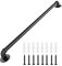 Handrail Stairs, Handrail for Indoor Stairs, Non-Slip Grab Bar, Industrial Galvanized Steel Pipe Handle Wall Handrail Stair Outside Metal Wrought Iron Pipe Design, Black (3 FT)