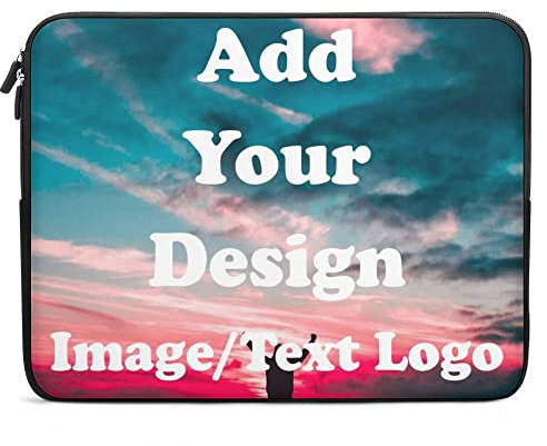 Personalisierte Laptop-Hülle,Individuelle Foto-Notebook-Schutztasche – 10-17 Zoll,Tragetasche,Tablet-Hülle Mit Ihrem Bild,Logo,Text,Kompatibel Mit Macbook,Ipad,Geschenk Für Familie,Freunde,Persona