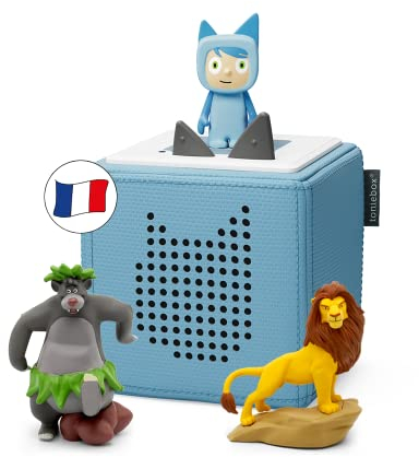 tonies Coffret Toniebox Mes Premiers Héros Disney Bleu, 2 Figurines Histoire + 1 Figurine Créatif, boîte à Histoire & Musique pour Enfant 3-7 Ans, conteur d'histoire Robuste & Facile à Utiliser