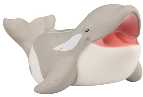 Badethermometer Baby ℃/℉, Wasserthermometer Kinder Schwimmend, Wassertemperatur & Raumtemperatur, Digitales Thermometer, LED-Alarm, Leicht Ablesbares LCD-Display, Geschenke Zur Geburt. (GRAU)