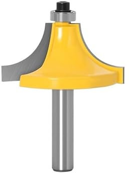 CONROS 1 x runder Kantenfräser – 2,5 cm Radius, 20,3 cm Schaft, 1 x 8 mm Schaft, Holzfräser, gerader Schaftfräser, Trimmer, Reinigung, bündiges Trimmen (Size : 8X38)