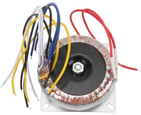 Transformateur Toroïdal 200 W, Transformateurs en Cuivre Pur AC28Vx2 AC12Vx2 AC12Vx1 pour Amplificateurs à Tubes, Préampli, Haut-Parleur, Caissons de Basses
