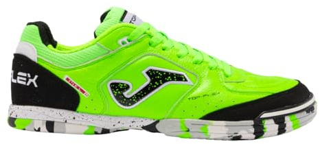 Joma Top Flex 2411 Indoor, Fotbollsskor för män, Fluo grön, 45 EU