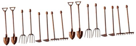 Yardwe 16pezzi Miniature Da Giardinaggio Metallo Per Decorazione Accessori Vintage Per e Miniature Per Delle Fate e Decorazioni