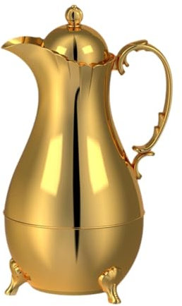 LOVIVER Café de árabe Café aislado Adornos portátiles Portables Hogar 1.0L Liner de vidrio de lujo Jugo té té té té de té