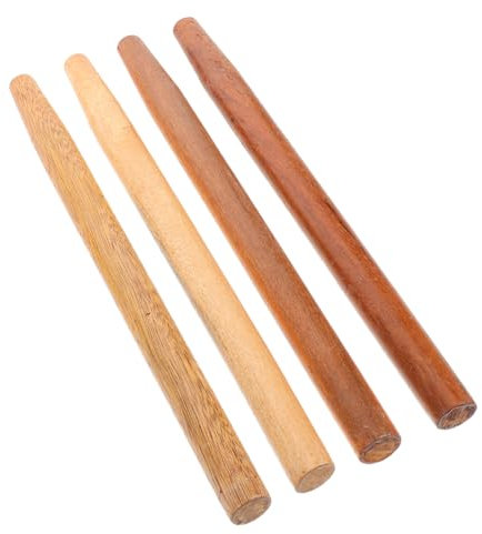 BEBEMOKO 4pcs Hardwood Handle for Garden Tools Comfortable Grip Replacement Handle for Shovels and Hoes Replacement