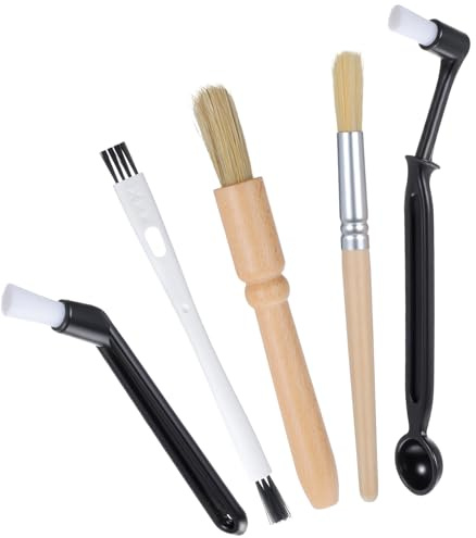 5 Stück Silikonpinsel Kaffee Pinsel, Kaffeemühle Bürste, Reinigungspinsel Kaffee Bürste Set, Set Nylon Pinsel Reinigungspinsel Für Maschine Gruppenkopf