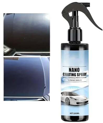 Spray Produit de Revêtement,100ml Nano Traitement Carrosserie - Lavage Sans Eau Brillance Anti-rayures Protection Véhicule pour Peinture Camion Moto