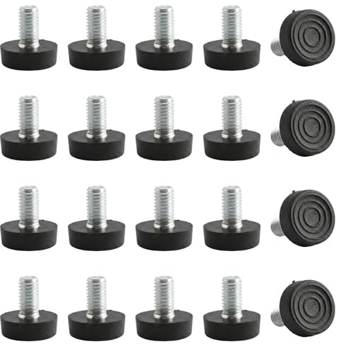 20 Pezzi Feltrini Sedie m8 Ø20mm, Feltrini per Sedie con Chiodo, Gommini per Sedie Rotondi Piedini per Sedie Antiscivolo, Piedini per Sedie Tavolo Chiodi Per Mobili In Legno Gambe di Tavoli