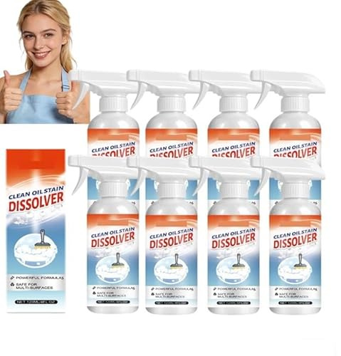 Disolvente de manchas de aceite para el hogar, removedor de grasa resistente, limpiador de manchas multiusos para ropa, alfombras y tapicería, eficaz para eliminar manchas de aceite y alimentos