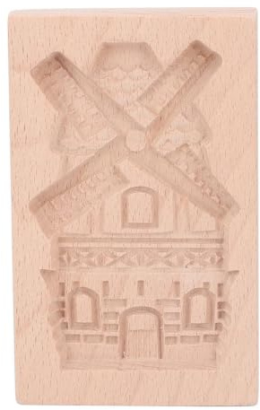 Stampo in legno per biscotti, stampo 3D per dolci, taglia biscotti in legno, strumento per decorare e realizzare decorazioni (Mulino a vento)