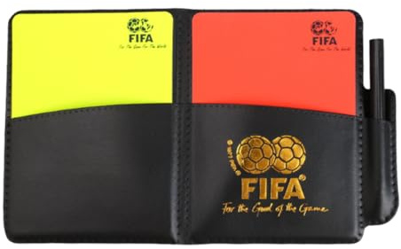 LUDHEP Set di Carte Arbitro, Arbitro di Calcio Cartellini Rossi e Gialli, con Accessori Matite, per Sport, Calcio, Partita di Basket, Arbitri