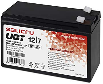 USV-Batterie SALICRU UBT 12 V/7 Ah, Schwarz