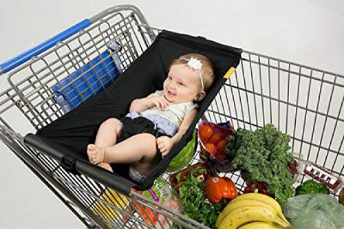 WOOAI Baby-Tragetuch für den Außenbereich, Einkaufswagen, Hängematte, Schwarz, 9 kg, 40 x 20 x 10 cm