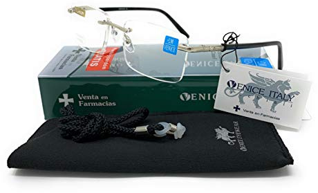 VENICE EYEWEAR OCCHIALI - Venice ramlösa läsglasögon Big Air - säljs 1982 på mer än 2 000 apotek - med väska och snodd.