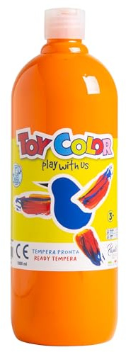 Toy Color Tempera Paint | Orange | 1000 ml | Washable Paints for Kids | Poster Paint