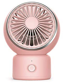 Jia Hu 1 PC ventilador de escritorio Mini ventilador de mano giratorio de mesa para el hogar silencioso ventilador USB