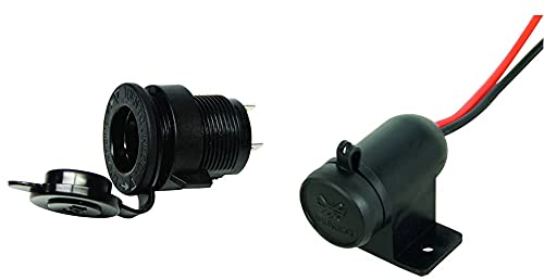 Carpoint 0523405 Einbau Steckdose 12V & 0523484 Aufbau Steckdose 12V Wasserdicht