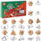 Knobelspiele Adventskalender 2024 für Kinder- 24 Tage Weihnachtskalender Geschenke mit Metall Knobelei und Holzk, 3D Puzzle, Geschicklichkeitsspiele für Jungen, Mädchen, Jugendliche & Erwachsene