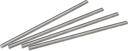 sourcing map 4 Stück Voll Gewindestange M8 x 200mm 304 Edelstahl Rechtsgewinde