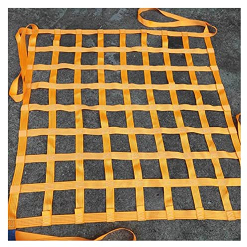 ZXFF Shelf Bungee Cargo Net, Heavy Motorcycle Bungee Cargo Net, Flat Polyester Cargo Lifting Bag, Cargo Hoist Net, Cargo Net Hoist, Trailer Net (Size : 3x3m/load:2.5T)