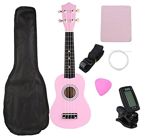 CAZARU Ukulele Sopran 21 Zoll Anfänger Ukulele 4-saitiges hawaiianisches Gitarreninstrument