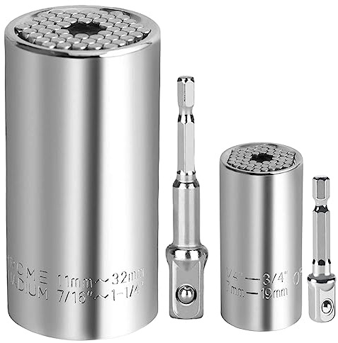 Conjunto de enchufe universal, herramienta de enchufe universal multifunción con adaptador de taladro Destornillo cualquier regalo de perno para papá, marido, novio, presente del día del padre