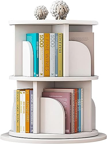 CENAP Bücherregal zur Bodenaufbewahrung, 360° drehbares Bücherregal, einfach zu montierendes Bücherregal für das Heimbüro, stapelbares Kinder-Bücherregal，Geeignet für Wohnzimmer, Schlafzimmer, Schule