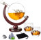 Carafe Whisky 850 mL,Coffret Whisky Cadeau Homme Pour Les Cadeaux D'anniversaire,De Fête Des Pères Et De Noël Pour Les Hommes,Carafe Whisky Inclus 2 Verre A Whisky Et 9 Pierre A Whisky (850ml)