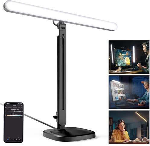 NEEWER TL40 USB Streaming Light Bar LED Gaming Light with APP/PC/MAC Control, No Screen Glare Flicker Free 2900K-7000K 12 Scenes CRI 95+/TLCI 97+, 360° Rotation 180° Tilt, Adjustable Light Stand