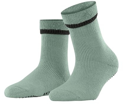 FALKE Women's Cuddle Pads Stopper Socks Non-Slip Nubs on the Sole Comfortable Warm with Plush for Relaxing Breathable Climate Regulating Odour-Inhibiting Cotton Wool 1 Pair, Green Peppermint 7792, 35