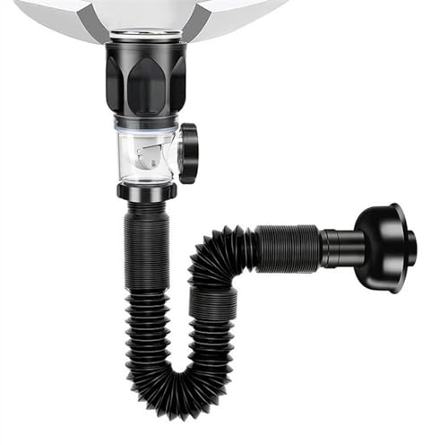 P-Typ-Falle Ablaufschlauch for Waschbecken, P-Siphon-Schlauch, Waschbeckenrohr, Waschbeckenverlängerung, Abflussrohr, flexibler Waschbecken-Abflussschlauch, Abflussrohr for Küche, Badezimmer. Siphon F