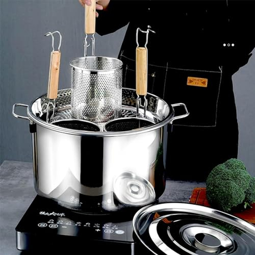 Ensemble d'inserts pour cuiseur à pâtes 3/4/5 trous, marmites en acier inoxydable avec couvercles et panier passoire à pâtes pour outil de cuisine commercial de restaurant de cuisine à domicile