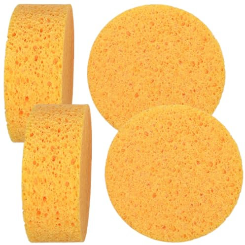 éponges durables, 4 pièces éponges anti-rayures, éponges à vaisselle réutilisables, éponge anti-graisse Multi Power, éponges naturelles anti-rayures pour vaisselle réutilisable