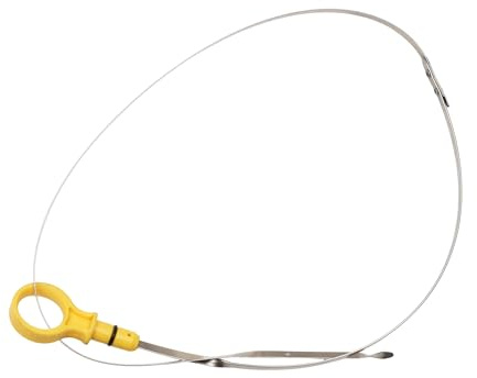 A ABSOPRO Engine Oil Dipstick No.5L1Z6750AA Oil Level Dip Stick Double Hole Indicator for Lincoln Navigator W/ 5.4L V8 2005-2014 Plastic Metal Yellow